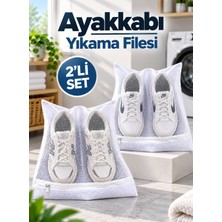 Cina Max Ayakkabı Yıkama Filesi 38X38 cm Fermuarlı Maxi Boy Ayakkabı Koruma Torbası Çamaşır Makinesi Filesi