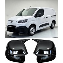 Otokap Universal Fiat Doblo 2023 ve Sonrası Uyumlu Piano Black Batman Yarasa Ayna Kapağı Sağ Sol Takım 2 Parça