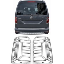 Otokap Universal Volkswagen Caddy 2015-2020 Uyumlu Krom Stop Çerçevesi Abs Sağ Sol Arka Stop Lamba Kaplaması