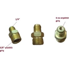 Universal Memeli Ünyon 1/4"-3/8" Enjektör Girişli (Yüzüklü)