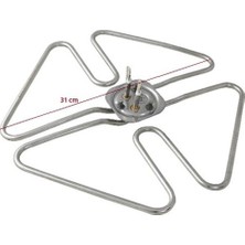 Balçık Semaver Rezistansı Kelebek 2750W 28*28 cm 6,5 mm Cr-Ni