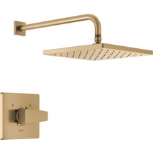 Delta Faucet Modern Raincan Kare Tek Fonksiyonlu Duş Vanası Trim Kiti Altın, Duş Bataryası Seti, Yağmur Duş Başlığı Altın, Delta Duş Takımı, Şampanya Bronz T14268-CZ-PP (Vana Dahil Değildir)
