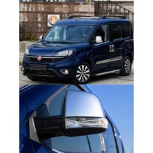 Otokap Universal Fiat Doblo 2010-2021 Uyumlu Krom Ayna Kapağı Abs Nikelaj Sağ Sol 2 Parça Takım