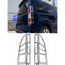 Otokap Universal Peugeot Partner Tepee 2008 ve Üzeri Uyumlu Krom Stop Çerçevesi Abs Sağ Sol Arka Stop Lamba Kaplaması