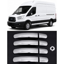 Otokap Universal Ford Transit 2014 ve Sonrası Uyumlu Krom Kapı Kolu Abs Nikelaj 4 Kapı 9 Parça Takım