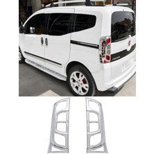 Otokap Universal Fiat Fiorino 2007-2023 Uyumlu Krom Stop Çerçevesi Abs Sağ Sol Arka Stop Lamba Kaplaması