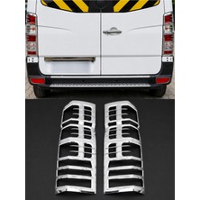 Otokap Universal Mercedes Sprinter 2006-2018 Uyumlu W-906 Krom Stop Çerçevesi Abs Sağ Sol Arka Stop Lamba Kaplaması