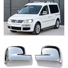 Otokap Universal Volkswagen Caddy 2003-2014 Uyumlu Krom Ayna Kapağı Abs Nikelaj Sağ Sol 2 Parça Takım
