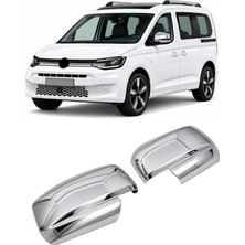 Otokap Universal Volkswagen Caddy 2021 ve Üzeri Krom Ayna Kapağı Abs Nikelaj Sağ Sol 2 Parça Takım