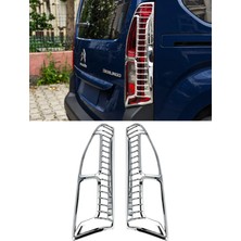 Otokap Universal Citroen Berlingo 2019 ve Üzeri Uyumlu Krom Stop Çerçevesi Abs Sağ Sol Arka Stop Lamba Kaplaması