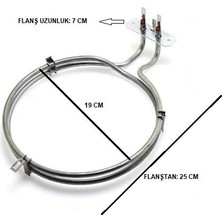 Fırın Rezistans Turbo 2600W ÇAP:19CM 6,5mm Aeg-Bosch