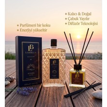 Liorbella Sunrise 200 ml Cam Kolonya 80° + 100 ml Sakız Çubuklu Oda Kokusu Premium Set
