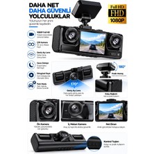 sbodurhome Full Hd 1080P Döngüsel Kayıtlı Araç Kamerası