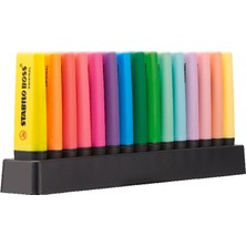 Stabılo Boss Orıgınal - Fosforlu Kalem - 15'li Masa Seti - 9 Parlak Renk - 6 Pastel Renk