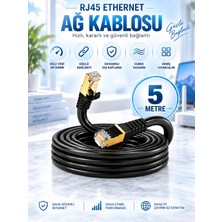 Cat7 Ethernet Ağ Kablosu RJ45 – Yüksek Hızlı Internet Lan Kablosu 5 Metre