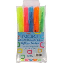 Noki Kalem Tipi Fosforlu Kalem 5 Renk (91875PVC)