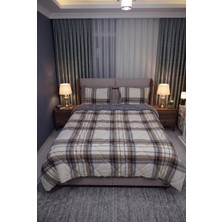 Comforter Çift Kişilik Yorgan Seti Bej-Kahve