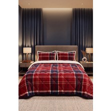 Comforter Çift Kişilik Yorgan Seti Kırmızı