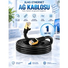 Cat7 Ethernet Ağ Kablosu RJ45 – Yüksek Hızlı Internet Lan Kablosu 1 Metre