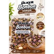 Ülker Sütlü ve Kahveli / Sütlü Bonbon Şekerleme Karışık 1 Kg. Paket