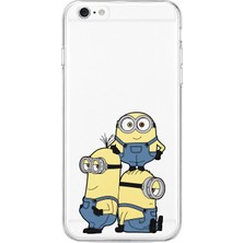 MONOFLEX iPhone 6/6s Uyumlu Minions Desenli Şeffaf Telefon Kılıfı