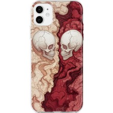MONOFLEX iPhone 11 Uyumlu Kolaj Desenli Şeffaf Telefon Kılıfı
