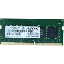 Afox AFSD48FH1P 8gb Ddr4 2666MHZ CL19 Notebook Ram / Value