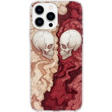 MONOFLEX iPhone 13 Pro Max Uyumlu Kolaj Desenli Şeffaf Telefon Kılıfı