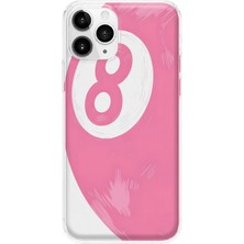 MONOFLEX iPhone 11 Pro Max Uyumlu Bilardo Topu Desenli Şeffaf Telefon Kılıfı