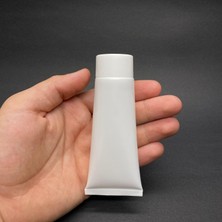 Beyaz Boş Krem Tüpü 50ML, Vidalı Kapaklı Merhem Tüpü, Beyaz Lipgloss Tüp 50 ml x 3 Adet