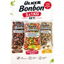 Ülker Sert Bonbon Şeker Paketi 3 kg (Sütlü Bonbon, Kahveli ve Sütlü Bonbon, Karışık Meyve Aromalı Bonbon))