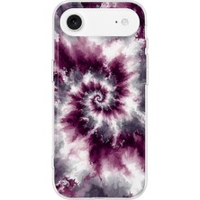 MONOFLEX iPhone 17 Air Uyumlu Batik Spiral Desenli Şeffaf Telefon Kılıfı
