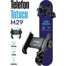 Nukrotech M29 Klipsli Motosiklet Telefon Tutucu Kolay Kullanım