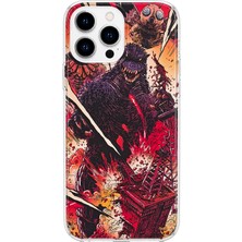 MONOFLEX iPhone 16 Pro Uyumlu Retro Çizgi Roman Desenli Şeffaf Telefon Kılıfı