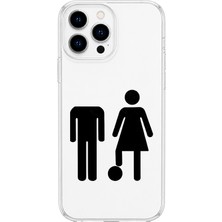 MONOFLEX iPhone 13 Pro Uyumlu Ctrl+Her Desenli Şeffaf Telefon Kılıfı