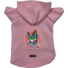 Monopetz Kapişonlu Polar Sweatshirt Köpek ve Kedi Kıyafeti & Elbisesi Pembe Dbz 05 L