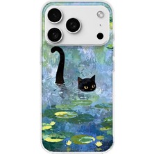MONOFLEX iPhone 17 Pro Max Uyumlu Kedi Desenli Şeffaf Telefon Kılıfı