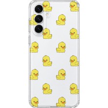 MONOFLEX Samsung Galaxy A24 Uyumlu Ördekler Desenli Şeffaf Telefon Kılıfı