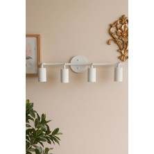 Tel Lighting 4 Başlıklı Spot GU10 Aplik, Beyaz