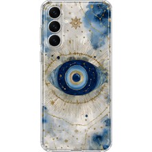 MONOFLEX Samsung Galaxy S26 Uyumlu Mistik Göz Desenli Şeffaf Telefon Kılıfı