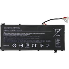 AC17A8M Acer Spin 3 SP314-52 SP314-52-331FP Travelmate X3 X3410-M X3410-MG X3310-M X314-51-M X314-51-MG TMX3310-M TMX3410-M TMX3410-M M TMX311 4-51-Mg 3ıcp7/61/80 61,9 Wh