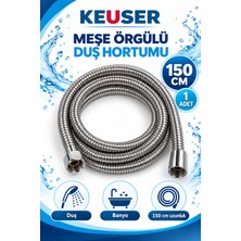 Keuser Meşe Örgülü Duş Hortumu 150CM