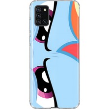 MONOFLEX Samsung Galaxy A31 Uyumlu Baskılı Yumuşak Silikon Şeffaf Telefon Kılıfı