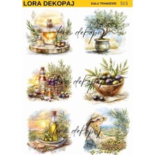 Lora Dekopaj Sulu Transfer Kağıdı - 515 25X35 cm