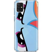 MONOFLEX Samsung Galaxy A51 Uyumlu Baskılı Yumuşak Silikon Şeffaf Telefon Kılıfı