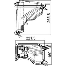 Mahle Dpmix-Hb Yedek Su Deposu Bmw E81 E82 E90 E88 E91 E92 E93 E84 E89
