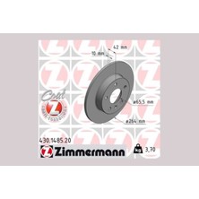 Zimmermann Dpmix-Hb Arka Fren Aynasi Astra G-H Meriva B 03 Zafira 99 2.0 Di-2.0 16V-2.2DTI-1.8 16V 264X10X5DL 986478884-DF4051