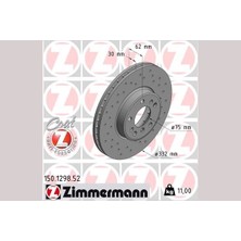 Zimmermann Dpmix-Hb Fren Diski On Havali Bmw X3 E83 X5 E53 Delikli