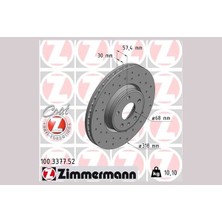 Zimmermann Dpmix-Hb Fren Diski Ön Delikli Audi A4-A5 2015