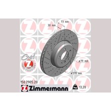 Zimmermann Dpmix-Hb Fren Diski On Bmw F20 F30 F32 F33 F34 F36 F22